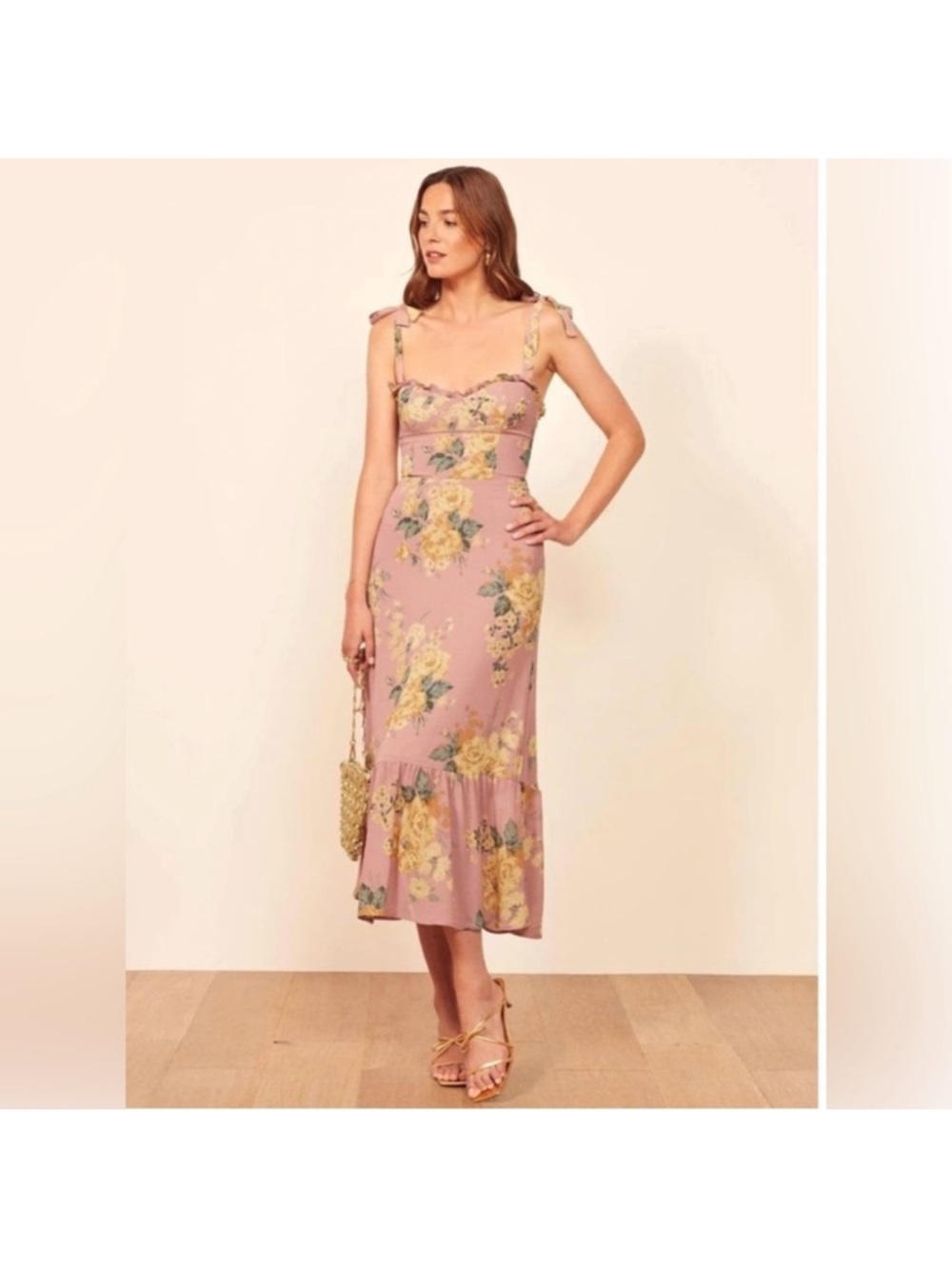 Reformation Nikita Dress Floral Print Dress